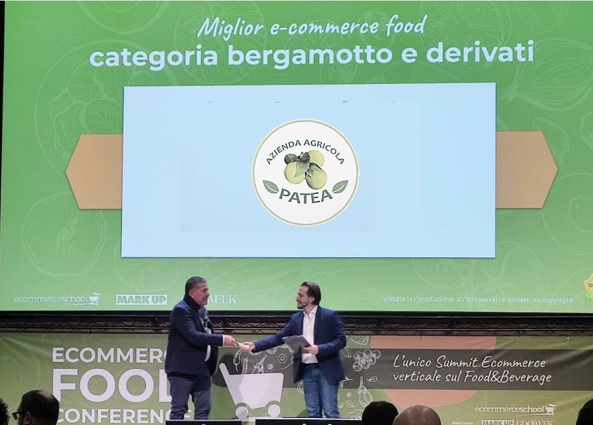 Brancaleone, Patea conquista l’E-commerce Food Award 2023 per la categoria “Bergamotto”