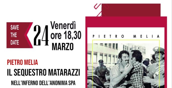Reggio, venerdì la presentazione del volume “Il sequestro Materazzi”