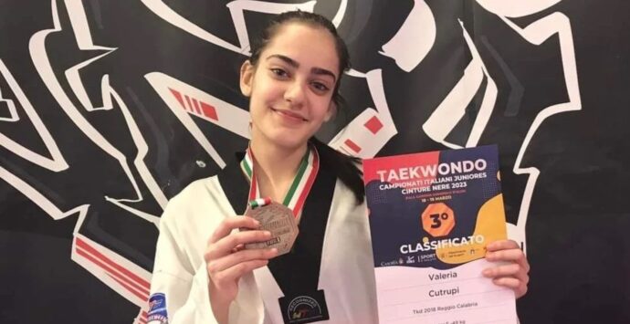 Taekwondo, la reggina Valeria Cutrupi terza ai campionati italiani juniores