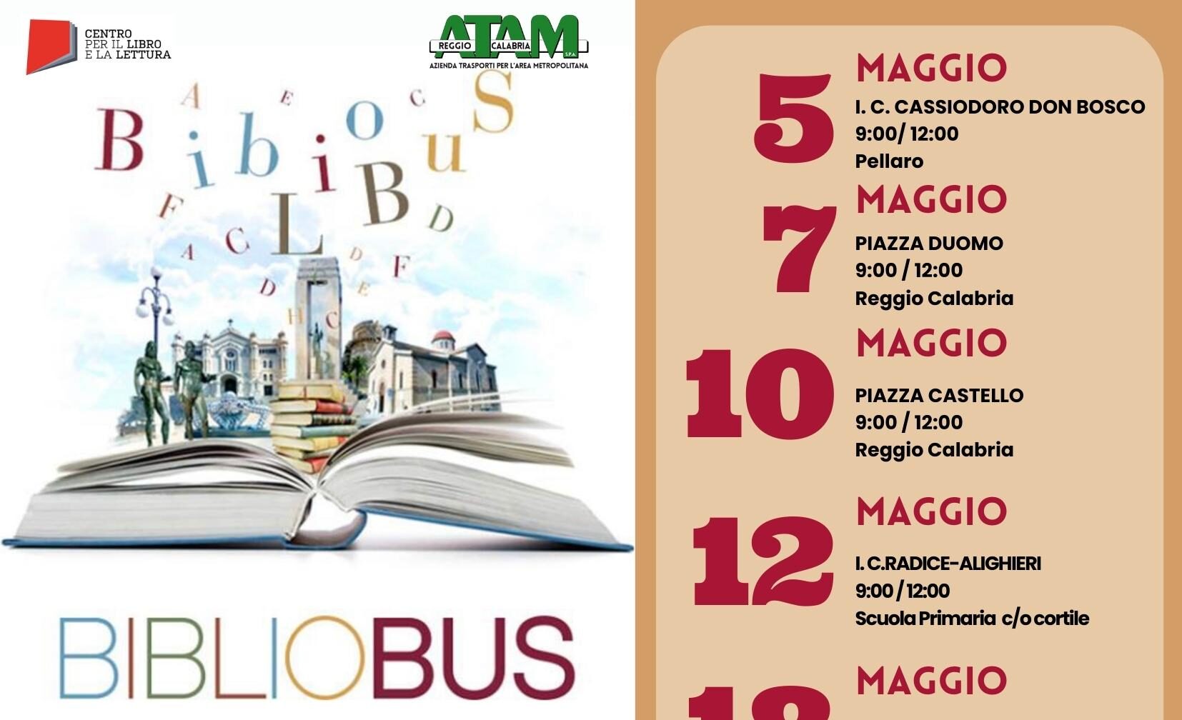 Il Bibliobus attraversa Reggio Calabria per il Maggio dei Libri