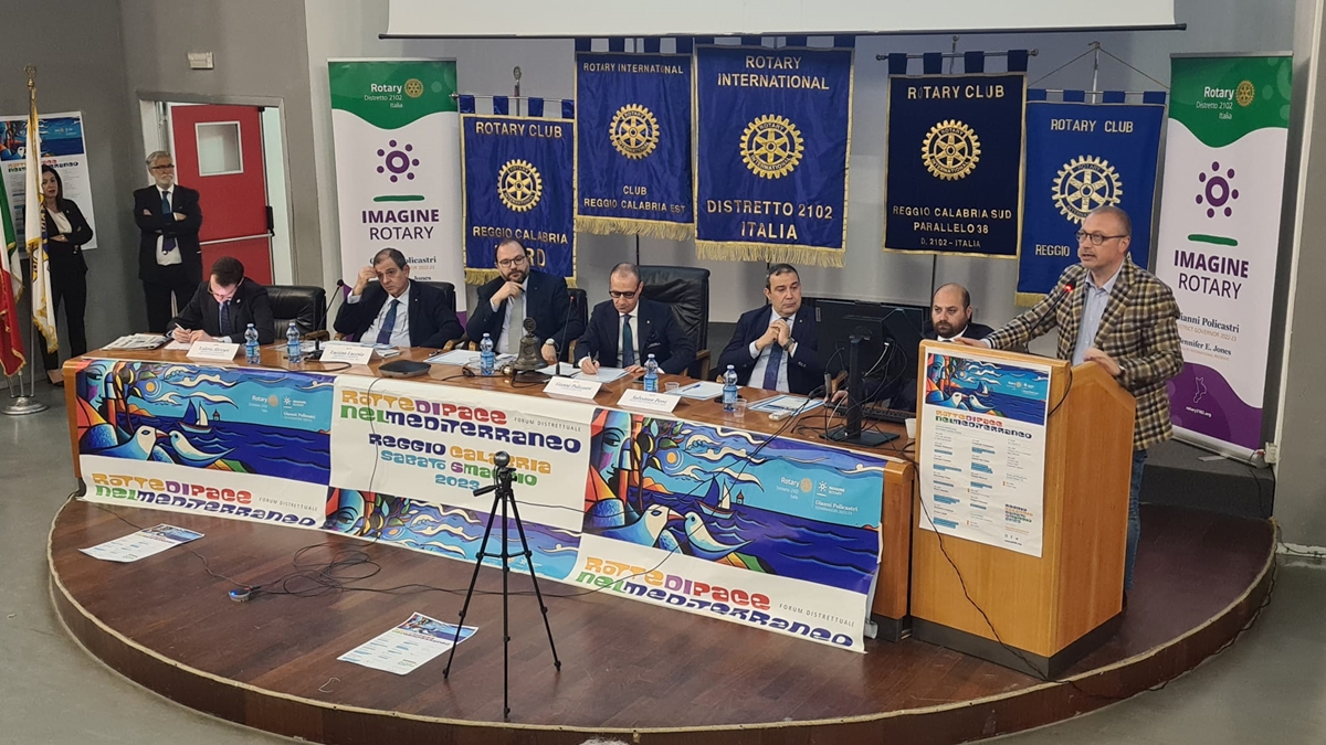 Forum distrettuale Rotary su migrazioni a Reggio, Versace e Brunetti: «Emergenza ancora attuale»