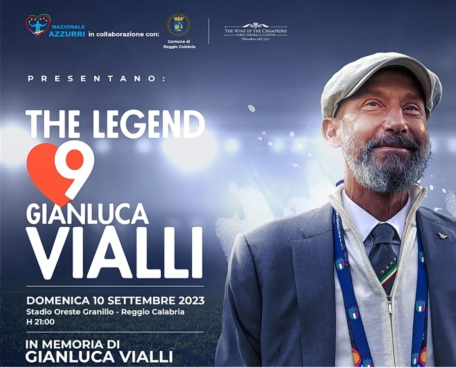 “The Legend Gianluca Vialli”, a Reggio Calabria la partita in memoria del grande calciatore