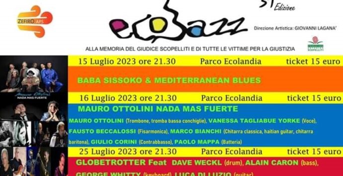 Reggio, Ecojazz 2023: ecco i concerti della 31esima edizione