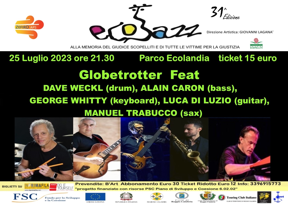 Reggio, Ecojazz presenta il live di Luca Di Luzio con il suo Globetrotter Project