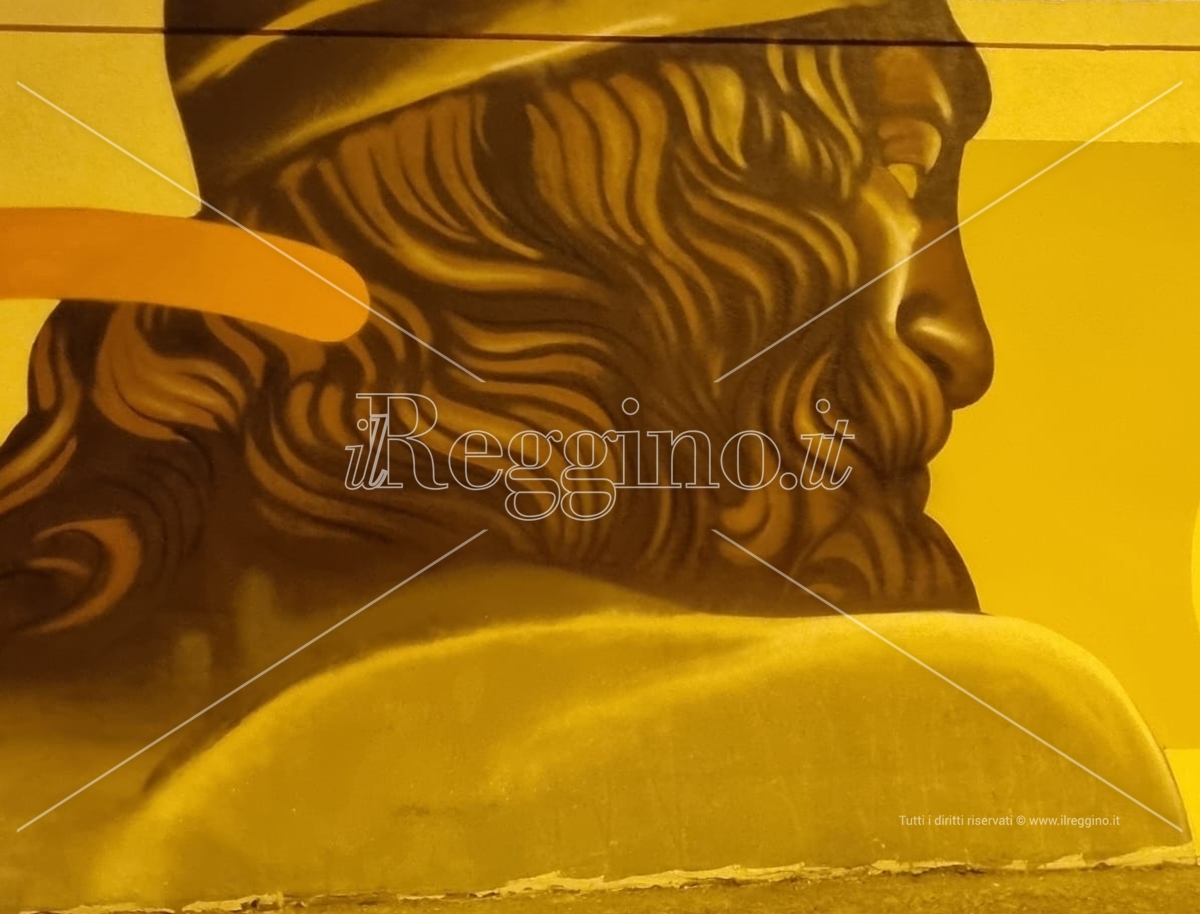 Murales Bronzi di Riace, Princi: «Un’opera nell’opera» – FOTOGALLERY
