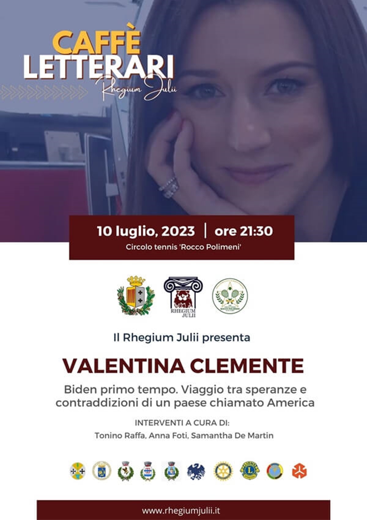 Reggio, la giornalista Valentina Clemente nuova protagonista dei Caffè Letterari del Rhegium Julii