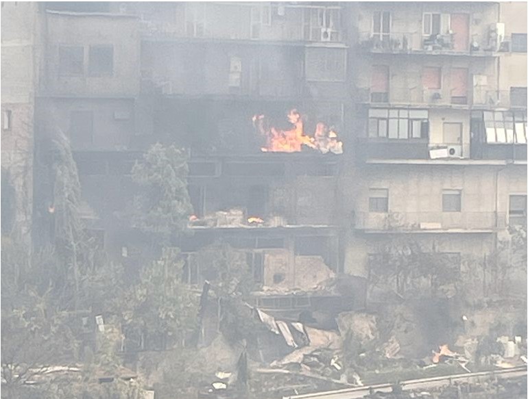 Emergenza incendi a Reggio Calabria, Caridi (FI): «A rischio l’incolumità delle persone»