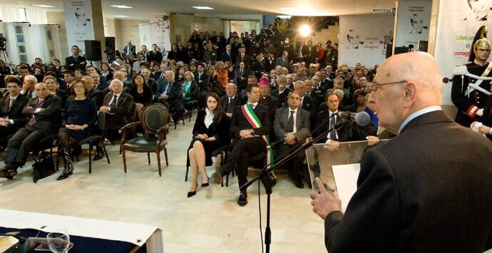 Morto Napolitano, quella volta a Reggio Calabria con gli studenti alla Giornata della Legalità
