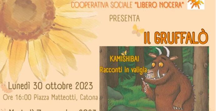 Reggio, la ludoteca “Il girasole” torna in piazza: doppio appuntamento con “Il gruffalò”
