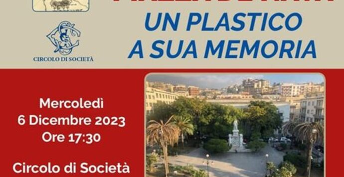 Piazza de Nava a Reggio, un plastico per ricordare com’era prima della ristrutturazione