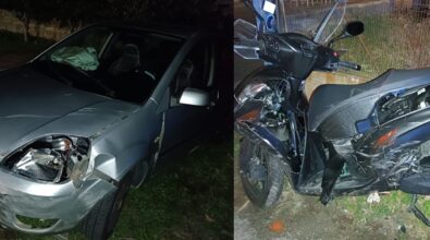 Reggio, scontro tra un’auto e uno scooter a Catona: 18enne in prognosi riservata