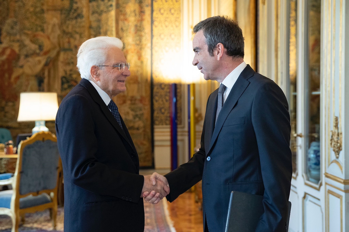 Al Quirinale: il presidente Mattarella riceve il governatore della Calabria Occhiuto
