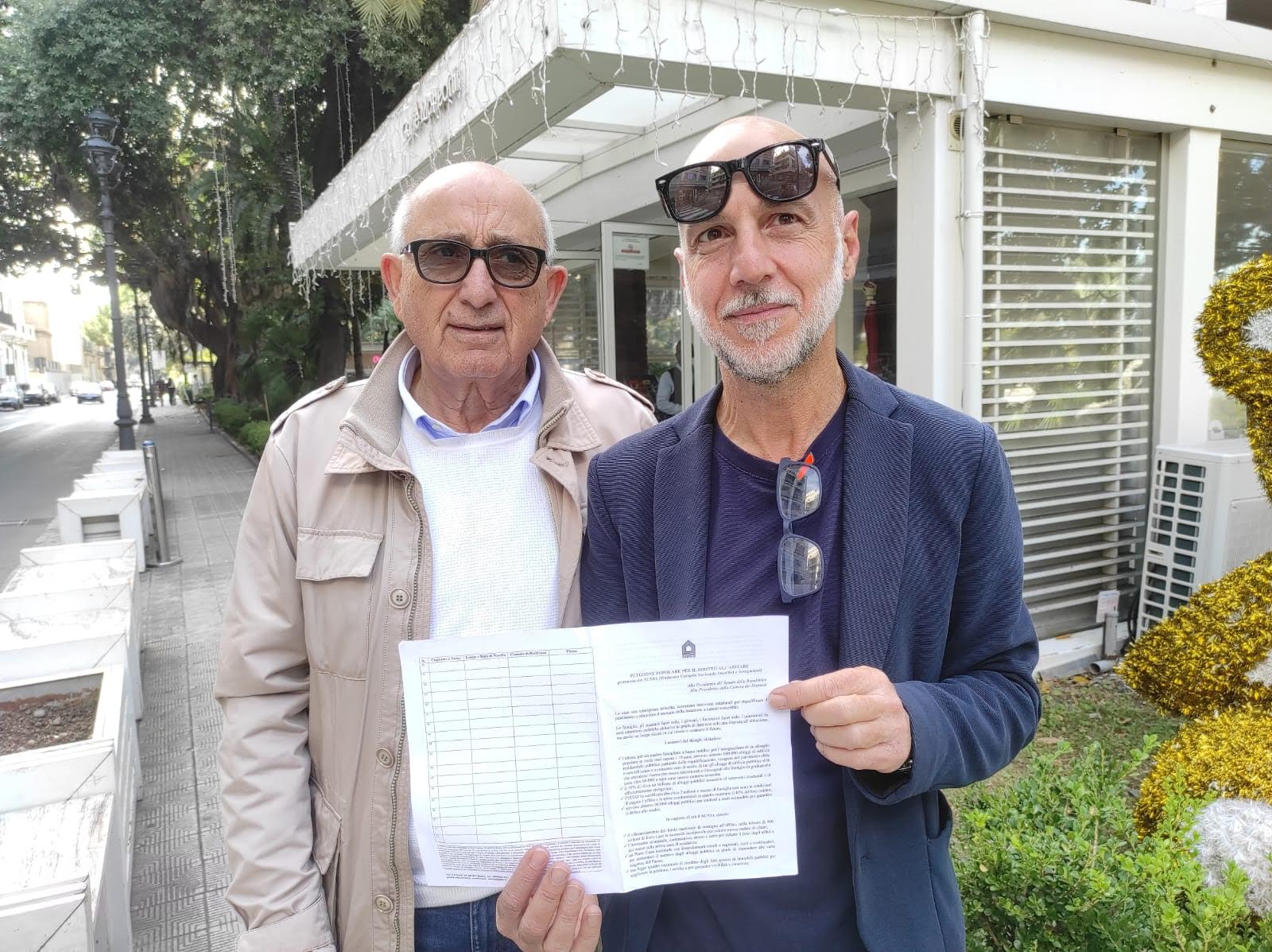 Roccaforte del Greco, il sindaco firma la petizione per il diritto alla casa