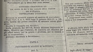 Reggio, l’Archivio di Stato “racconta” la persecuzione degli ebrei nell’Italia delle leggi razziali – FOTO e VIDEO