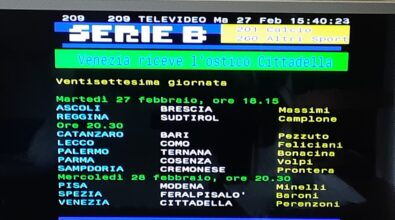 Il Televideo “riporta” la Reggina in Serie B, ma è un errore
