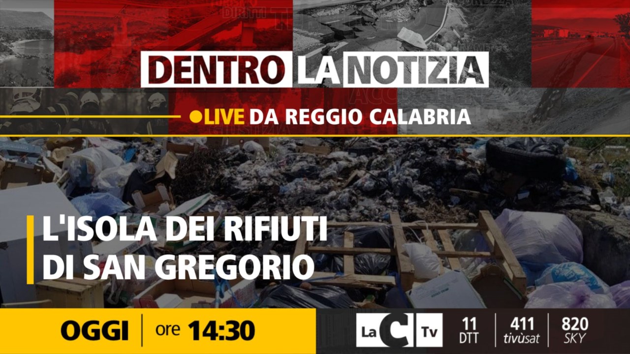 Reggio, a Dentro la Notizia focus sulla discarica a cielo aperto di San Gregorio