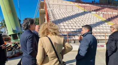 Proseguono gli interventi sullo stadio Granillo, Falcomatà: «Al lavoro per uno stadio moderno che risponda alle esigenze dei tifosi»