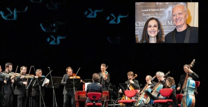 A Milano la prima dell’Orchestra del Mare, Santo Versace e Francesca De Stefano: «Emozionati di sostenere il progetto Metamorfosi»