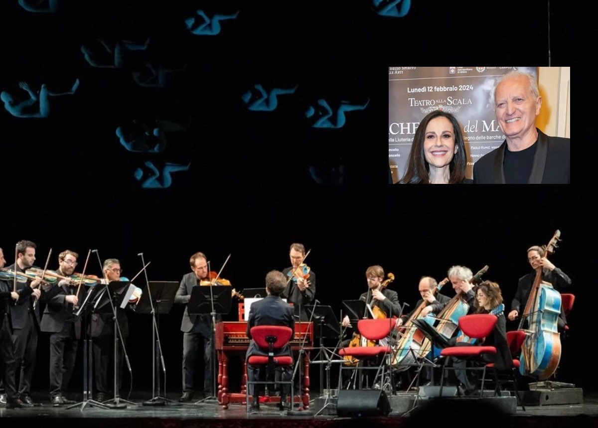 A Milano la prima dell’Orchestra del Mare, Santo Versace e Francesca De Stefano: «Emozionati di sostenere il progetto Metamorfosi»