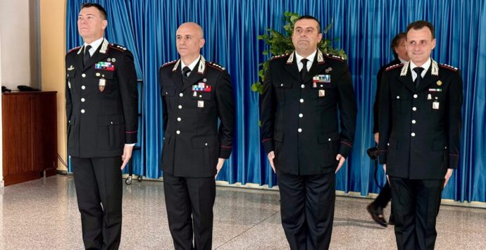 Il comandante a Locri Massimo Pesa e il comandante del Reparto Operativo di Reggio Antonio Merola promossi al grado di colonnello