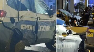 Reggio, auto non si ferma all’Alt viene inseguita e si schianta su auto della Polizia: due feriti