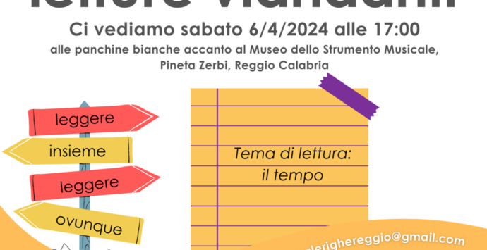 Reggio Calabria, tornano le “Letture viandanti”