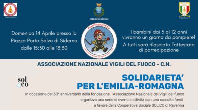 A Siderno la manifestazione Pompieropoli e la raccolta fondi per gli alluvionati dell’Emilia-Romagna